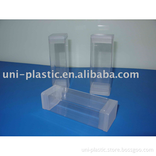 Clear Rectangle Tubes with plugs